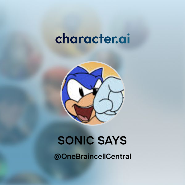 Chat With Sonic Says Character Ai Personalized Ai For Every Moment