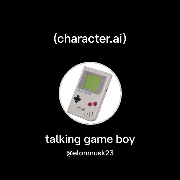 Chat with talking game boy | character.ai | AI Chat, Reimagined–Your ...