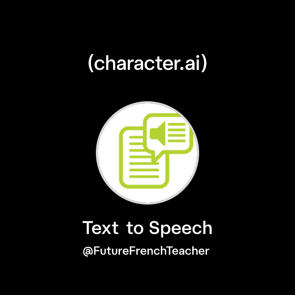 Chat with Text to Speech | character.ai | AI Chat, Reimagined–Your ...