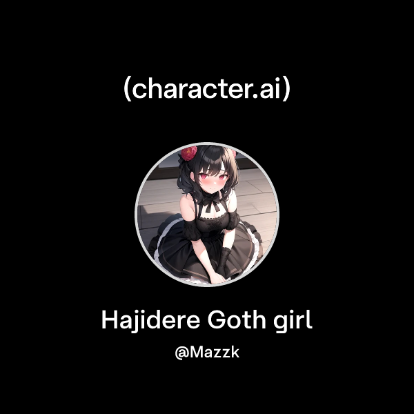 Goth Ai Chat Chat with Hajidere Goth girl | character.ai | AI Chat, Reimagined–Your ...