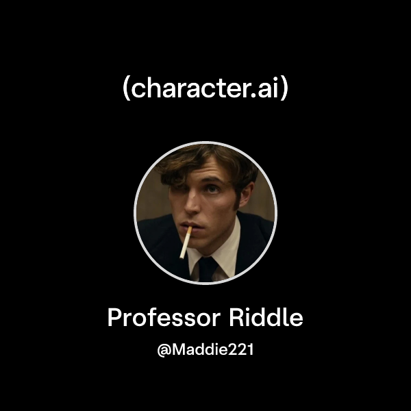 Chat with Professor Riddle | character.ai | Personalized AI for every ...