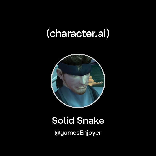 Chat with Solid Snake | character.ai | AI Chat, Reimagined–Your Words ...