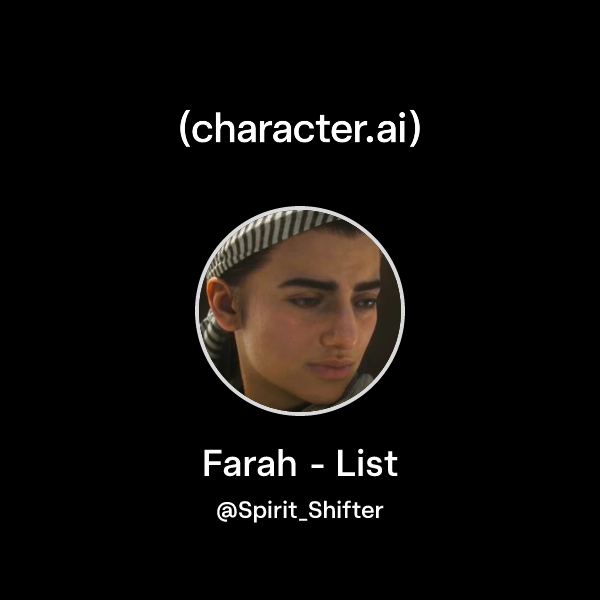 Api Frah Chat with Farah - List | character.ai | AI Chat, Reimagined–Your Words ...