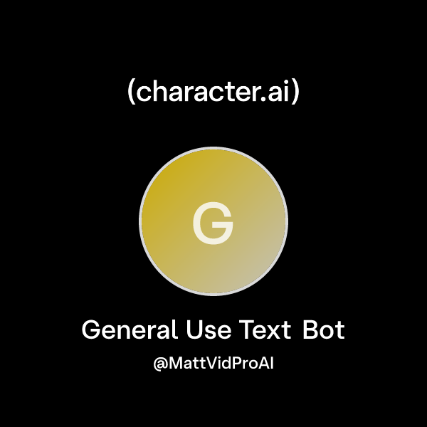 Chat with General Use Text Bot | character.ai | AI Chat, Reimagined ...